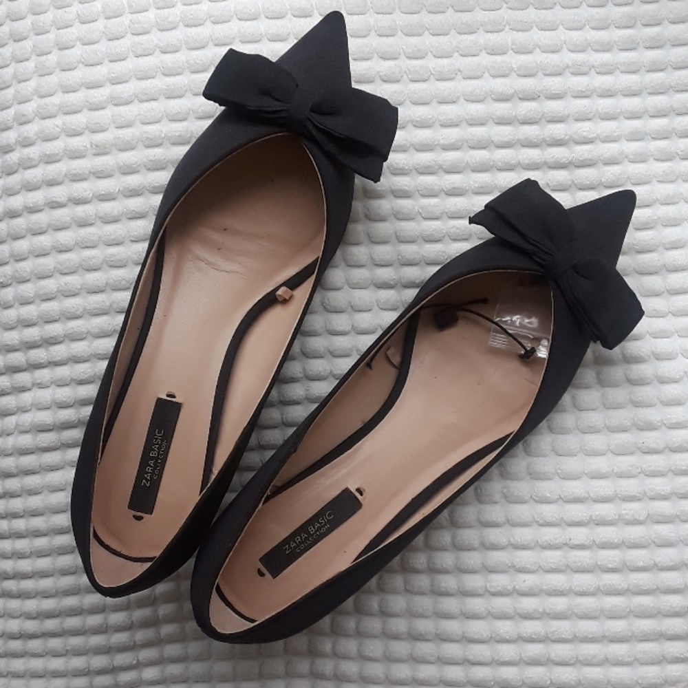 Zara Pointed-Toe Kitten Heels